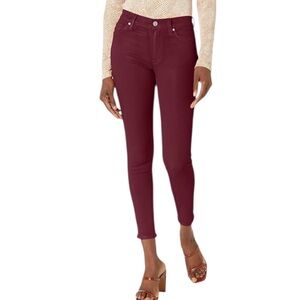 Hudson Nico Midrise Super Touch Jeans Mercury Burgundy Size 26 NWT